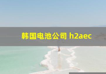 韩国电池公司 h2aec